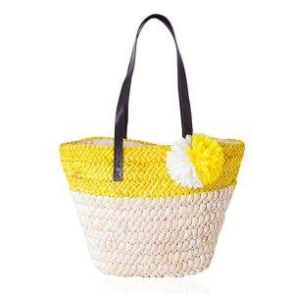 Spring/summer straw tote bag
